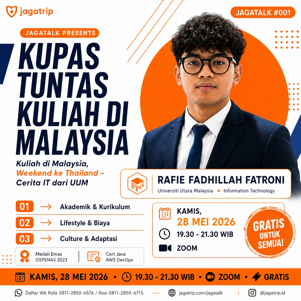 JAGATALK #01: Mengupas Realita & Rahasia Kuliah di Malaysia